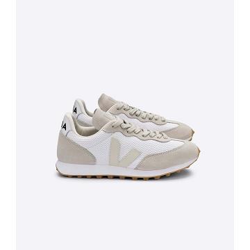 Men's Veja RIO BRANCO ALVEOMESH Running Shoes White/Beige | SG 170NWY